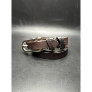 Capezio Brown Genuine Leather Belt Women's Small Size 27”-31” 3/4” Wide